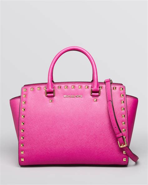 michael kors pink satchel|michael kors pink suitcase.